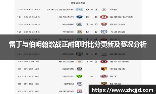 雷丁与伯明翰激战正酣即时比分更新及赛况分析